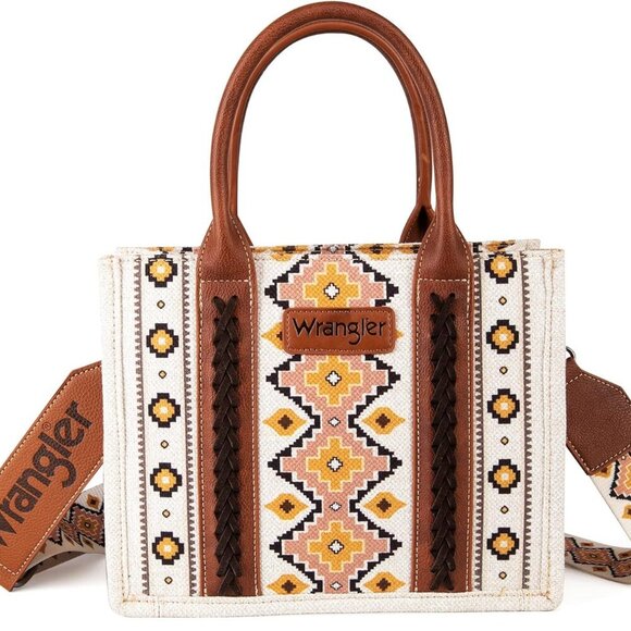 Wrangler Tote Bag for Women Western Shoulder Purses Boho Aztec Satchel Handbags - Picture 3 of 6